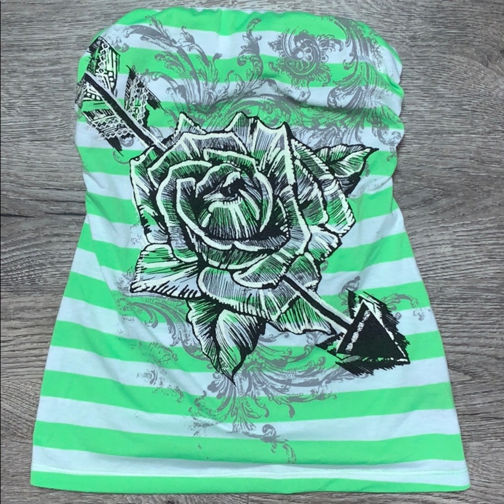 NWOT Self Esteem Strapless Top